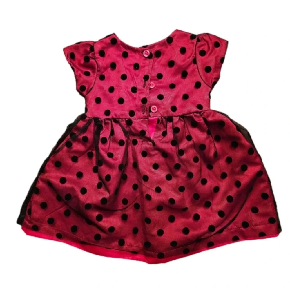 PENELOPE MACK red & black dress. Size 12mnths. NWT! - Picture 4 of 5